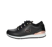 Skechers Million Hotter Air, Zapatillas Mujer, Black Duraleather/Leather Trim, 37 EU