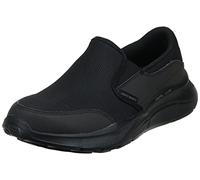 Skechers Tenis Nvy 232515 para Hombre, Borde Duraleather de Malla Negra, 39 EU
