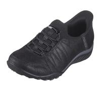 Skechers Tenis para mujer Breathe-Easy Home-Body – Tejido de micropiel negro – 38 EU