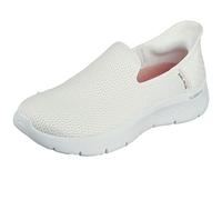 Skechers Tenis para Mujer con Manos Libres Go Walk Flex-Relish, Ribete Textil Blanco Roto, 41 EU