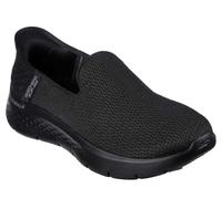 Skechers Go Walk Flex-Relish, Pantuflas Mujer, Ribete Textil Negro, 43 EU