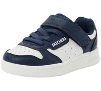 Skechers Tenis Quick Street para niño, Ribete Blanco sintético Azul Marino, 8 UK Child