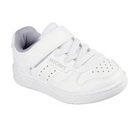 Skechers Tenis Quick Street para niño, Ribete Blanco sintético Blanco, 12.5 UK Child