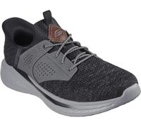 Skechers Tenis Slade-Caster para hombre, Negro/Gris, 44 EU