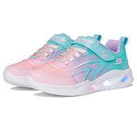 Skechers Tenis Sola Glow para niña, Acua/Multi, 10.5 Little Kid