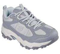 Skechers Tenis Stamina at para Mujer, Tela sintética Gris con Ribete Azul, 37 EU