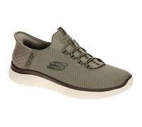 Skechers Tenis Summits High Range sin manos libres para mujer, Olive, 45 EU