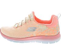SKECHERS - 150269 Zapatilla deportiva para mujer con plantilla Memory Foam™ y sistema sin cordones - Comodidad, estilo y practicidad para el día a día MUJER color: CORAL talla: 37