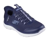 Skechers Summits Slip-ins, Zapatillas Niñas, Navy, 1.5 UK Child