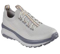 Skechers Tenis Switch Back para Mujer - ZenventureSneaker, Tela sintética Natural con Ribete Naranja, 40 EU