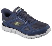 Skechers Tenis Track Ezral para Hombre, Azul Marino y Lima, 41.5 EU