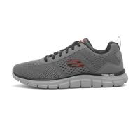 Skechers Men's Track-leshur Sneaker, Gris/Naranja, 43 EU