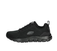 Skechers Tenis Track Leshurpara Hombre, Malla sintética Negra, 42.5 EU