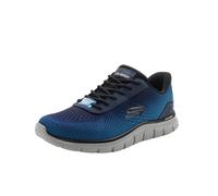 Skechers Tenis Track REVNO para Hombre, Azul Marino/Azul, Talla 40