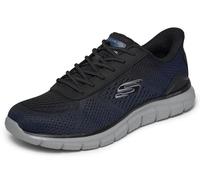 Skechers Tenis Track REVNO para Hombre, Azul Marino/Negro, Talla 10.5