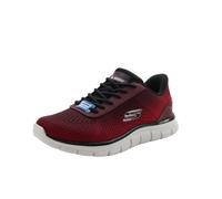 Skechers Tenis Track REVNO para Hombre, Rojo/Negro, Talla 10 de Reino Unido