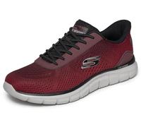 Skechers Tenis Track REVNO para Hombre, Rojo/Negro, Talla 40