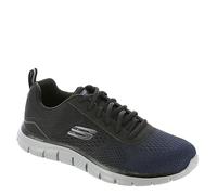 Skechers Tenis Track RIPKENT para Hombre, Malla Azul Marino/Ribete Negro, Talla 36