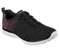 Skechers Virtue, Zapatillas Mujer, Negro/Rosa, 39.5 EU