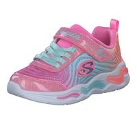 Skechers Tenis unisex para niños con vigas onduladas, Rosa/Multi, 1 Little Kid
