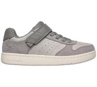 Skechers Tenis unisex Quick Street - Smooth Avenue para niños, Gris pardo, 33 EU