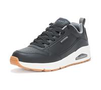 Skechers Tenis Uno-Alder para hombre, Negro/Gris, 43 EU