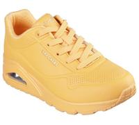 Skechers Womens Uno-Stand on Air Sneaker, Zapatillas Mujer, Naranja Rojo Noche en Zigzag patrón Sunset Chevron, 38 EU