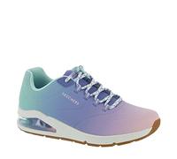 Skechers Women's UNO 2-Color Waves Sneaker, Blue/Mulit, 6