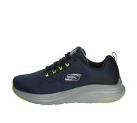 Skechers Vapor Foam, Zapatillas Hombre, Malla sintética Azul Marino con Ribete de Lima, 43 EU