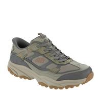 Skechers Tenis Vigor at Hands Free para Hombre, Olive/Gris, 13 Wide