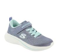Skechers Tenis Wave 92 para niña, Plateado (Silver/Taupe), 11.5 Little Kid