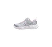 Skechers Tenis Wave 92 para niña, Ribete de Malla Brillante Gris Claro, 9.5 UK Child
