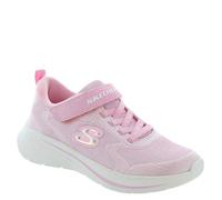 Skechers Zapatillas Wave 92 para niña, ribete de malla brillante, Rosa Talla 34