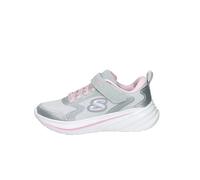 Skechers Zapatillas Niñas Wave 92 3237 Gancho y Bucle Gris Claro 4 Big Kid