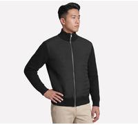 Skechers The Hoodless sudadera Cozy Fit Knit Hybrid chaqueta en Negro, talla Media