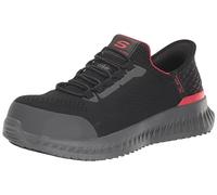Skechers Tilido Fletchit Comp Toe - Zapatos sin Cordones para Hombre, Negro -, 11.5 Wide
