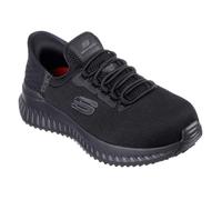 Skechers Tilido Ombray, Botas de construcción Mujer, Black Textile/Synthetic, 38.5 EU