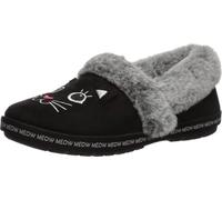 Skechers Too Cozy - Meow Pyjama-Hausschuhe, Mule Mujer, Black, 39.5 EU