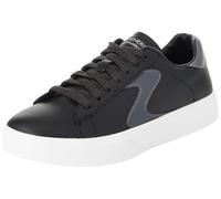 Skechers Top, Eden LX de Grado Superior Mujer, Negro Duraleather Ribete Blanco, 41 EU