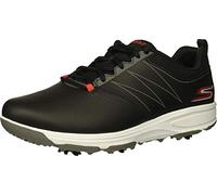Skechers Torque-Botas de Golf Impermeables, Zapatos Hombre, Black Synthetic Red Trim, 42.5 EU