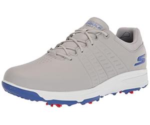 Skechers Torque-Botas de Golf Impermeables, Zapatos Hombre, Gris Suela Azul, 40 EU