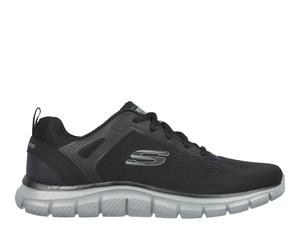 Skechers Track - Broader en Negro/Marengo, talla 39.5, Vegan