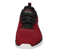 Skechers Track Broader, Zapatillas de Deporte Hombre, Red Mesh Pu Black Trim, 42 EU