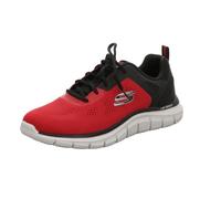 Skechers Track Broader, Zapatillas de Deporte Hombre, Red Mesh Pu Black Trim, 44 EU
