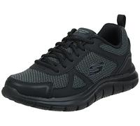 Skechers Track Bucolo, Zapatillas de running Hombre, Negro (Black Leather/Mesh/Trim), 42 EU