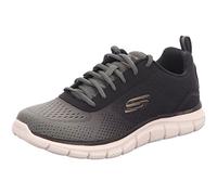 Skechers Track Ripkent, Zapatillas Hombre, Tela Verde Oliva Ribete Negro, 45.5 EU