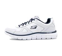 Skechers Track Scloric, Zapatillas Hombre, Blanco (White/Navy), 41.5 EU