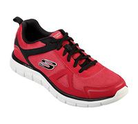 Skechers Track Scloric Zapatillas para hombre, rojo y negro, 42.5 EU