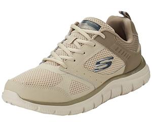 Skechers Track-Syntac 232398-TPE, Mens Sneakers,Sports Shoes, Beige, 40 EU
