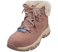 Skechers Trego Snow Worries - Botines para Mujer, Piel sintética Duraleather de Gamuza Malva, 37.5 EU